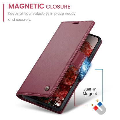 CASEME 023 Series For Xiaomi 14 Pro Case RFID Blocking Glossy Stand Phone Cover