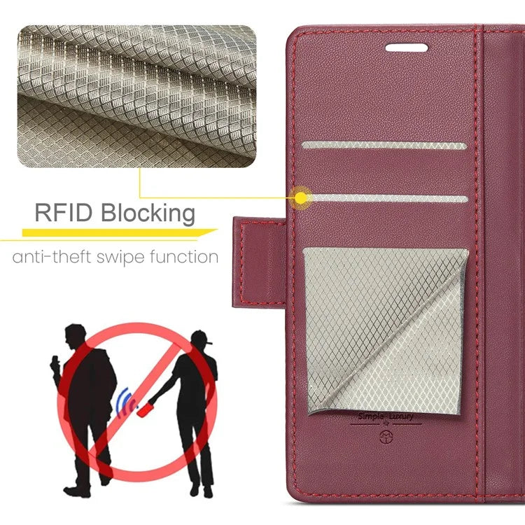 CASEME 023 Series For Xiaomi 14 Pro Case RFID Blocking Glossy Stand Phone Cover