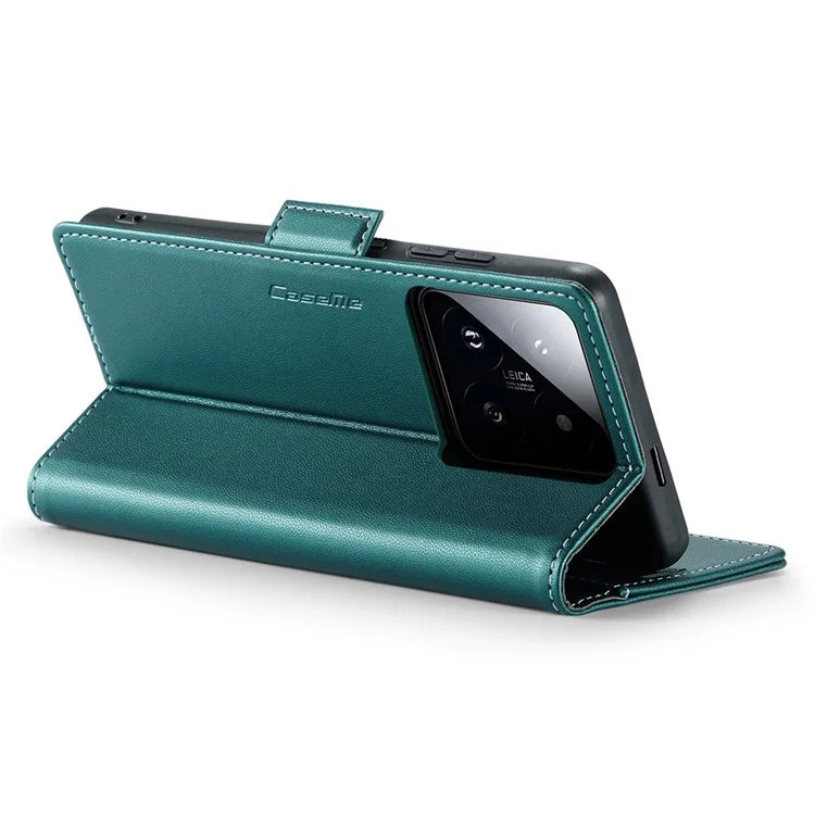 CASEME 023 Series For Xiaomi 14 Pro Case RFID Blocking Glossy Stand Phone Cover