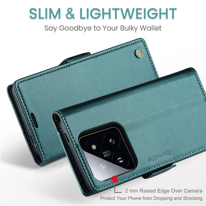 CASEME 023 Series For Xiaomi 14 Pro Case RFID Blocking Glossy Stand Phone Cover