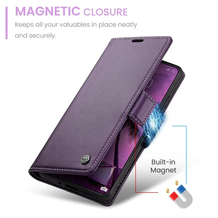 CASEME 023 Series For Xiaomi 14 Pro Case RFID Blocking Glossy Stand Phone Cover