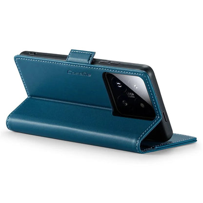 CASEME 023 Series For Xiaomi 14 Pro Case RFID Blocking Glossy Stand Phone Cover