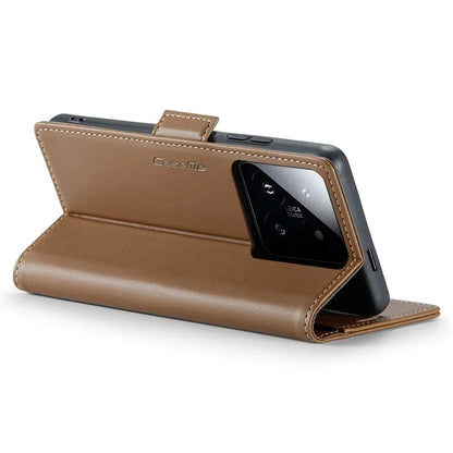 CASEME 023 Series For Xiaomi 14 Pro Case RFID Blocking Glossy Stand Phone Cover