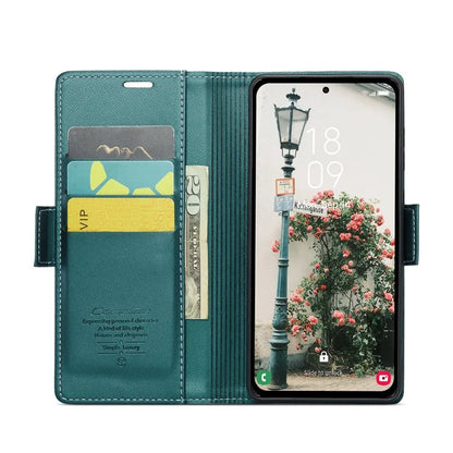 CASEME 023 Series For Samsung Galaxy A55 5G Magnetic Phone Case RFID Blocking Folio Stand Cover