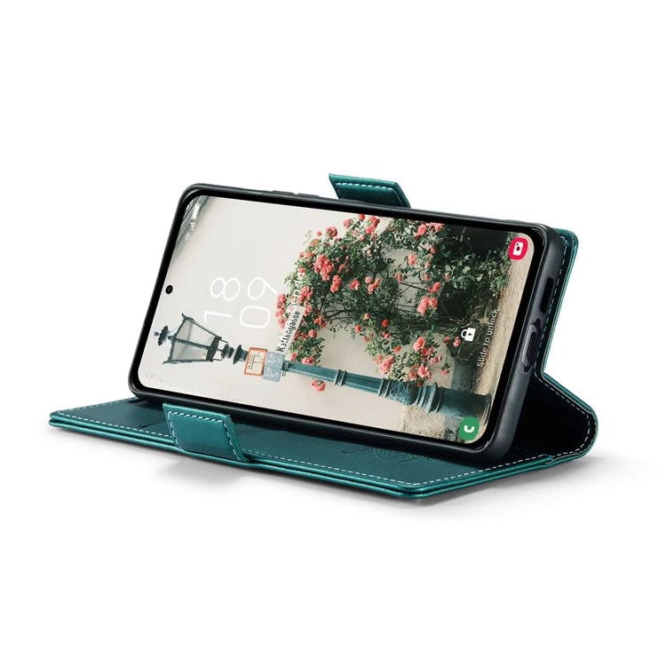 CASEME 023 Series For Samsung Galaxy A55 5G Magnetic Phone Case RFID Blocking Folio Stand Cover