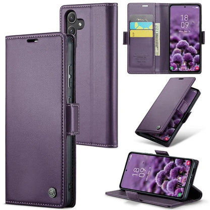 CASEME 023 Series For Samsung Galaxy A55 5G Magnetic Phone Case RFID Blocking Folio Stand Cover
