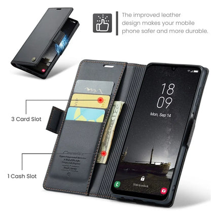 CASEME 023 Series For Samsung Galaxy A25 5G (Global) (161.0 x 76.5 x 8.3mm) Case RFID Blocking Leather Phone Cover