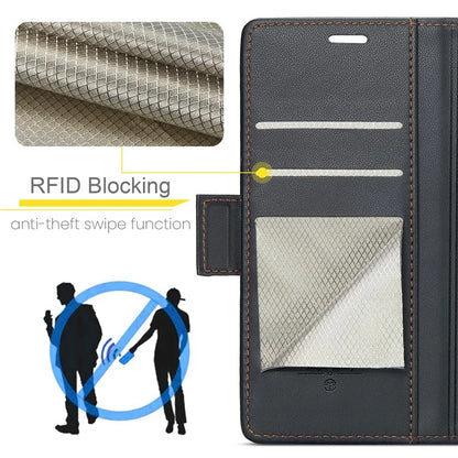 CASEME 023 Series For Samsung Galaxy A25 5G (Global) (161.0 x 76.5 x 8.3mm) Case RFID Blocking Leather Phone Cover