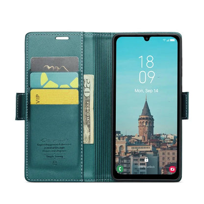 CASEME 023 Series For Samsung Galaxy A25 5G (Global) (161.0 x 76.5 x 8.3mm) Case RFID Blocking Leather Phone Cover