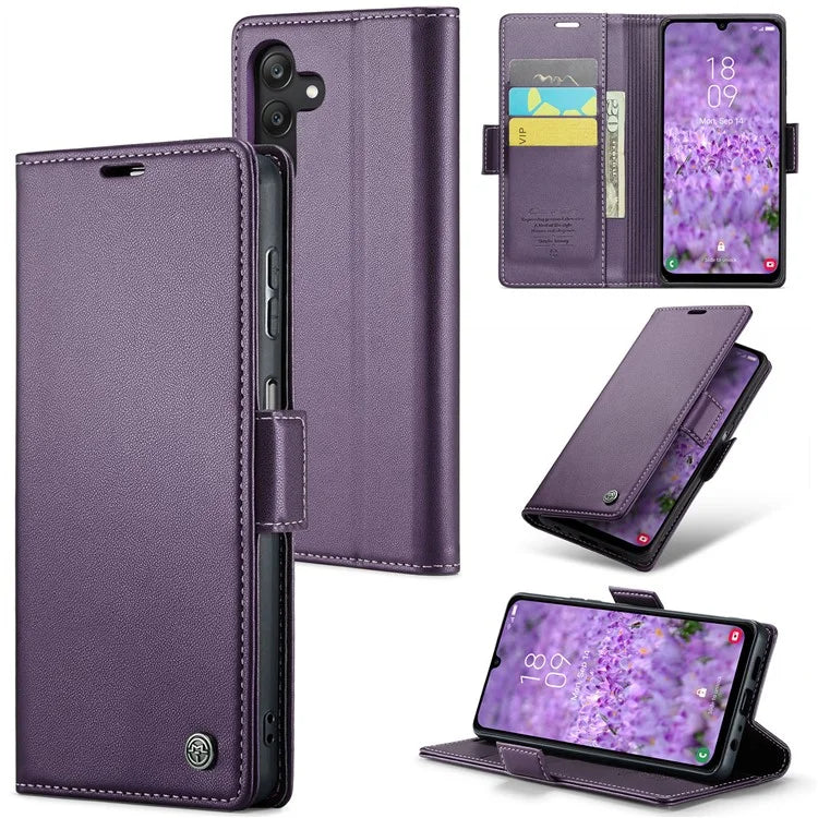 CASEME 023 Series For Samsung Galaxy A25 5G (Global) (161.0 x 76.5 x 8.3mm) Case RFID Blocking Leather Phone Cover