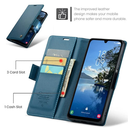 CASEME 023 Series For Samsung Galaxy A25 5G (Global) (161.0 x 76.5 x 8.3mm) Case RFID Blocking Leather Phone Cover