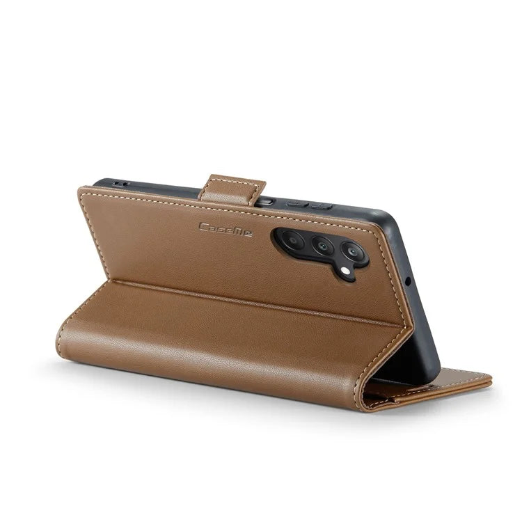 CASEME 023 Series For Samsung Galaxy A25 5G (Global) (161.0 x 76.5 x 8.3mm) Case RFID Blocking Leather Phone Cover