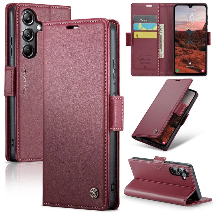 CASEME 023 Series For Samsung Galaxy A05s 4G Case RFID Blocking 3 Card Slots Phone Cover