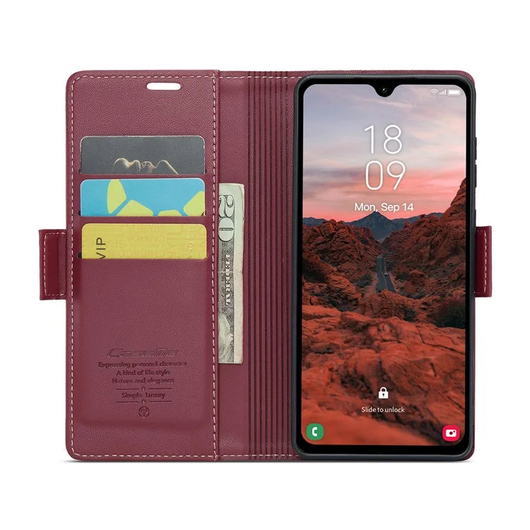CASEME 023 Series For Samsung Galaxy A05s 4G Case RFID Blocking 3 Card Slots Phone Cover