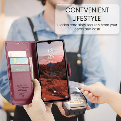 CASEME 023 Series For Samsung Galaxy A05s 4G Case RFID Blocking 3 Card Slots Phone Cover