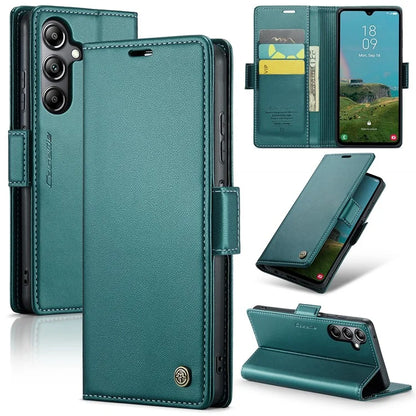 CASEME 023 Series For Samsung Galaxy A05s 4G Case RFID Blocking 3 Card Slots Phone Cover
