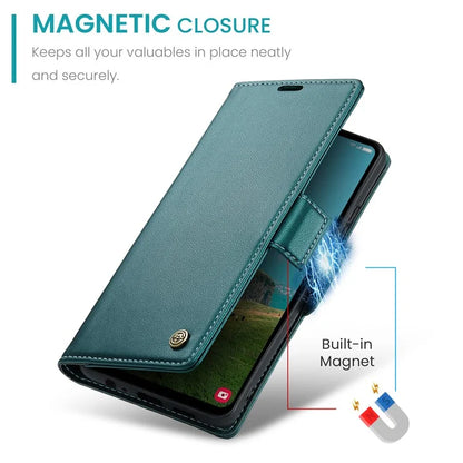 CASEME 023 Series For Samsung Galaxy A05s 4G Case RFID Blocking 3 Card Slots Phone Cover