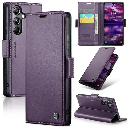 CASEME 023 Series For Samsung Galaxy A05s 4G Case RFID Blocking 3 Card Slots Phone Cover
