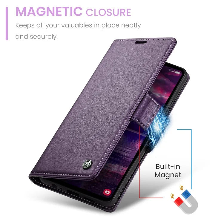 CASEME 023 Series For Samsung Galaxy A05s 4G Case RFID Blocking 3 Card Slots Phone Cover
