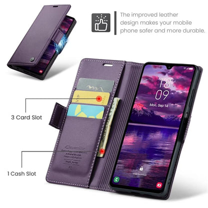 CASEME 023 Series For Samsung Galaxy A05s 4G Case RFID Blocking 3 Card Slots Phone Cover