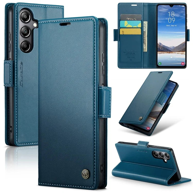 CASEME 023 Series For Samsung Galaxy A05s 4G Case RFID Blocking 3 Card Slots Phone Cover