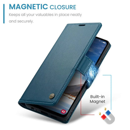 CASEME 023 Series For Samsung Galaxy A05s 4G Case RFID Blocking 3 Card Slots Phone Cover