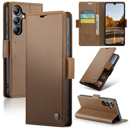CASEME 023 Series For Samsung Galaxy A05s 4G Case RFID Blocking 3 Card Slots Phone Cover