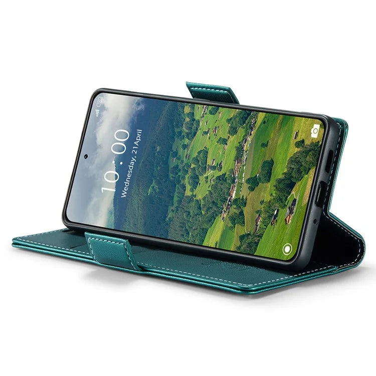 CASEME 023 Series For Xiaomi 14 Magnetic Phone Case RFID Blocking Litchi Texture Cover