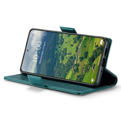 CASEME 023 Series For Xiaomi 14 Magnetic Phone Case RFID Blocking Litchi Texture Cover
