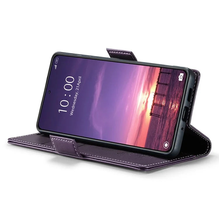 CASEME 023 Series For Xiaomi 14 Magnetic Phone Case RFID Blocking Litchi Texture Cover