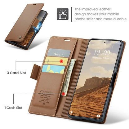 CASEME 023 Series For Xiaomi 14 Magnetic Phone Case RFID Blocking Litchi Texture Cover