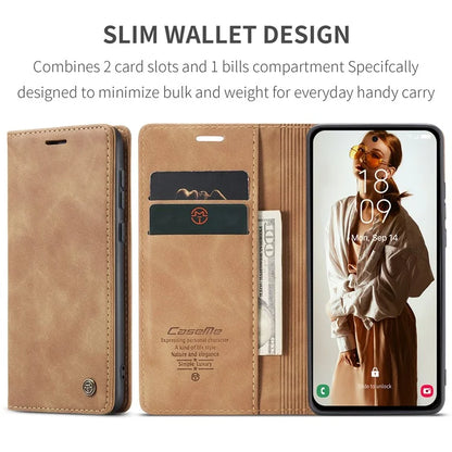 CASEME 013 Series For Samsung Galaxy A55 5G Case PU Leather Stand View Business Phone Cover
