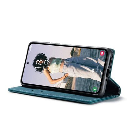 CASEME 013 Series For Samsung Galaxy A35 5G Case Stand Magnetic PU Leather Phone Cover