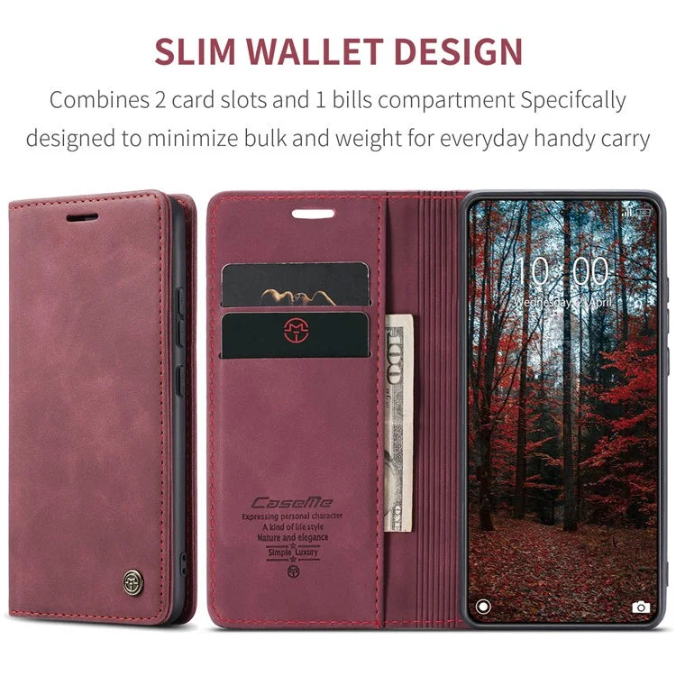 CASEME 013 Series For Xiaomi 14 Case Automatic Closing Stand Shockproof Phone Cover
