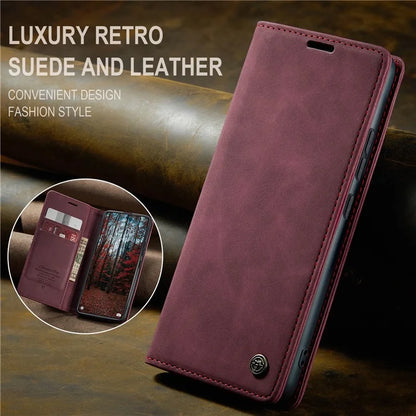 CASEME 013 Series For Xiaomi 14 Case Automatic Closing Stand Shockproof Phone Cover