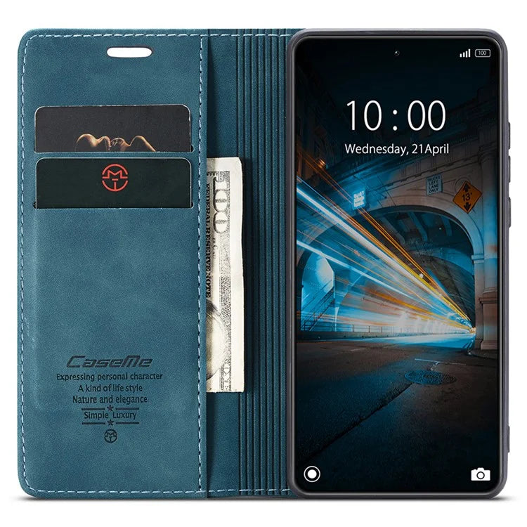 CASEME 013 Series For Xiaomi 14 Case Automatic Closing Stand Shockproof Phone Cover