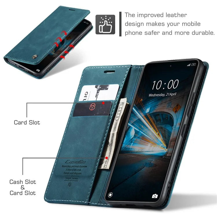 CASEME 013 Series For Xiaomi 14 Case Automatic Closing Stand Shockproof Phone Cover