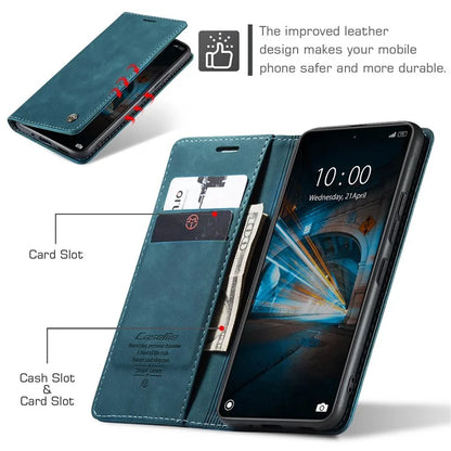 CASEME 013 Series For Xiaomi 14 Case Automatic Closing Stand Shockproof Phone Cover