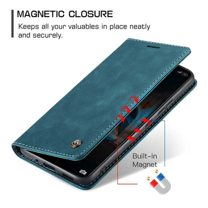 CASEME 013 Series For Xiaomi 14 Case Automatic Closing Stand Shockproof Phone Cover