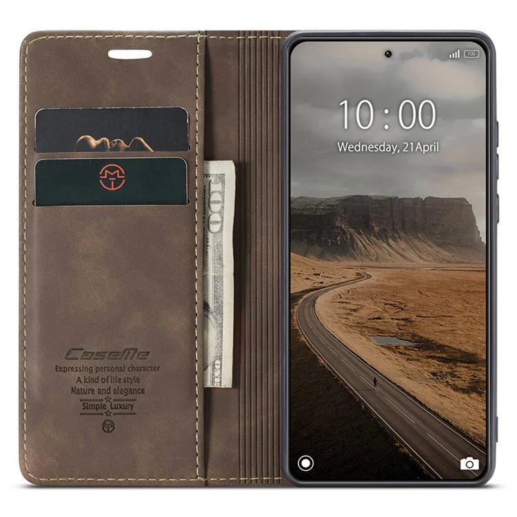 CASEME 013 Series For Xiaomi 14 Case Automatic Closing Stand Shockproof Phone Cover