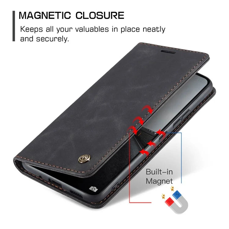 CASEME 013 Series For Xiaomi 14 Pro Case Leather Card Holder Phone Cover Business Style