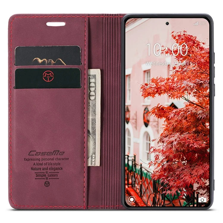 CASEME 013 Series For Xiaomi 14 Pro Case Leather Card Holder Phone Cover Business Style