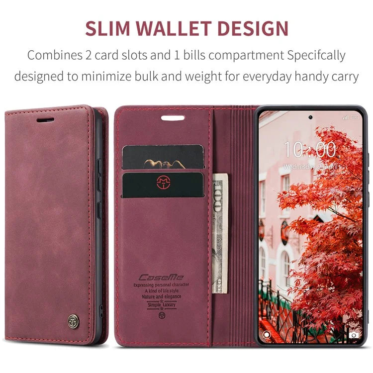 CASEME 013 Series For Xiaomi 14 Pro Case Leather Card Holder Phone Cover Business Style
