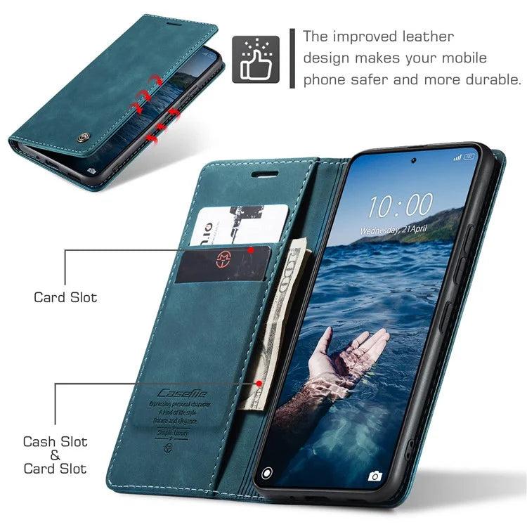 CASEME 013 Series For Xiaomi 14 Pro Case Leather Card Holder Phone Cover Business Style
