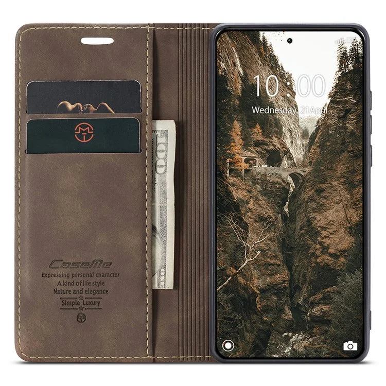 CASEME 013 Series For Xiaomi 14 Pro Case Leather Card Holder Phone Cover Business Style