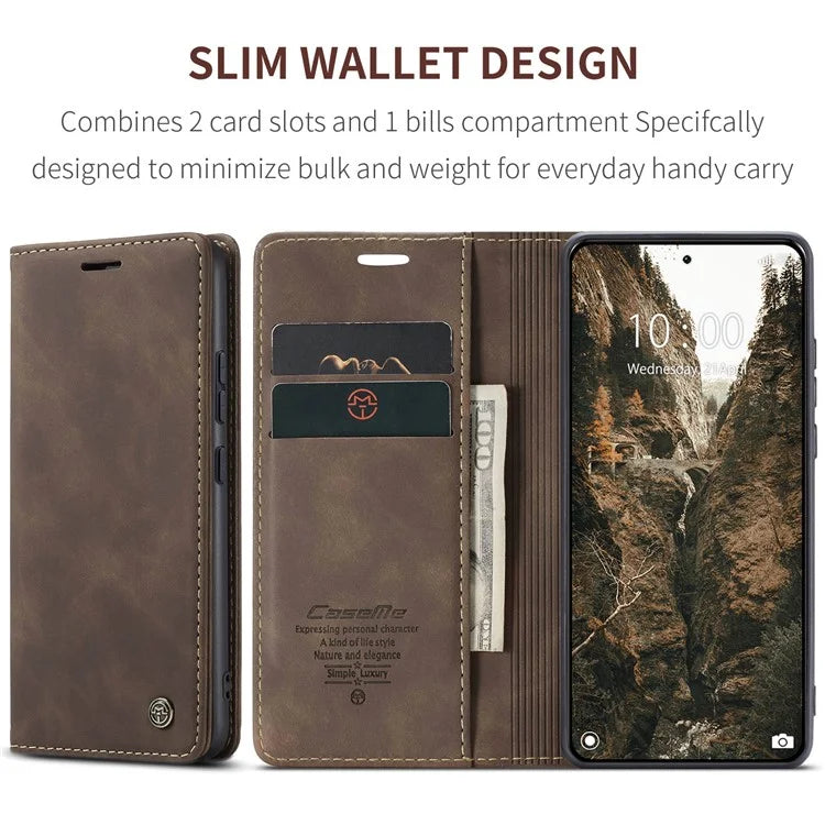 CASEME 013 Series For Xiaomi 14 Pro Case Leather Card Holder Phone Cover Business Style
