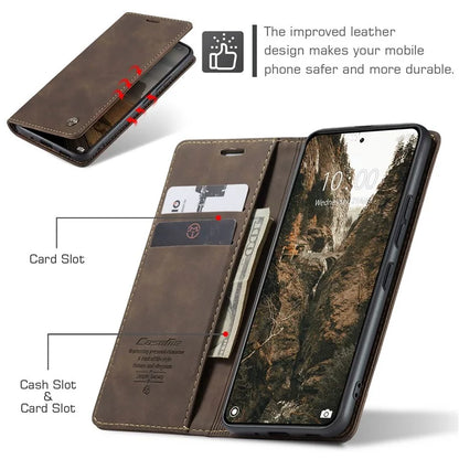 CASEME 013 Series For Xiaomi 14 Pro Case Leather Card Holder Phone Cover Business Style