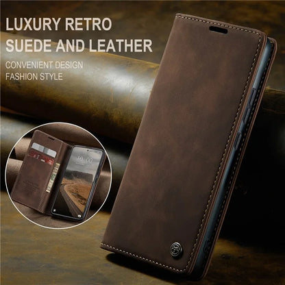 CASEME 013 Series For Xiaomi 14 Pro Case Leather Card Holder Phone Cover Business Style