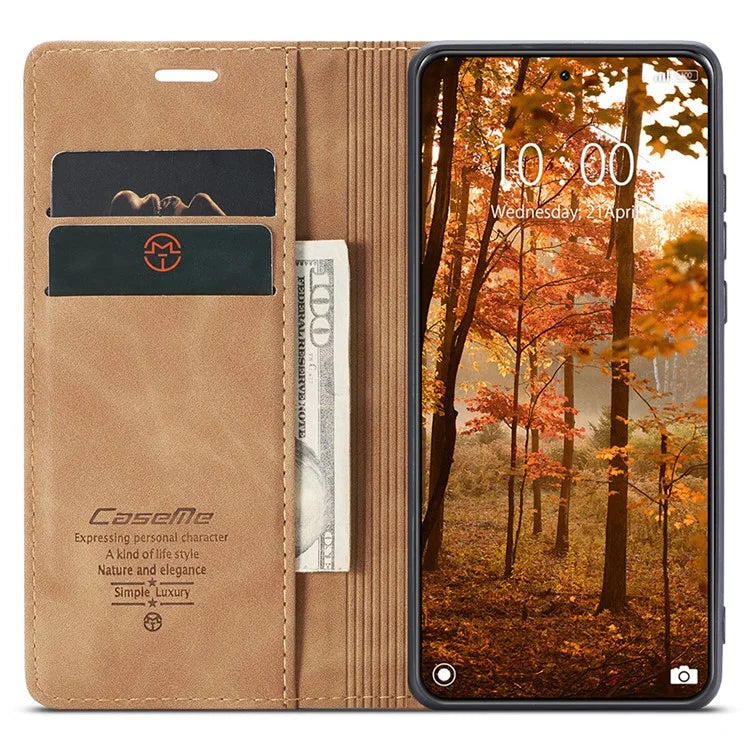 CASEME 013 Series For Xiaomi 14 Pro Case Leather Card Holder Phone Cover Business Style