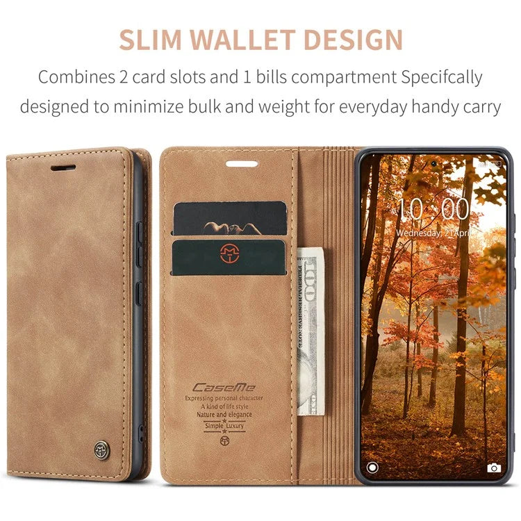 CASEME 013 Series For Xiaomi 14 Pro Case Leather Card Holder Phone Cover Business Style